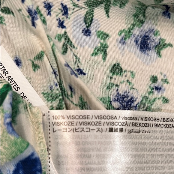 Mango Floral Printed Satin Skirt/NWT/S-M - Picture 12 of 14